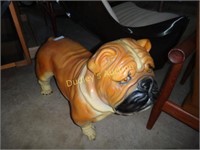 English Bulldog Statue, One Paw As-Is