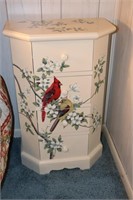 4 Drawer Stand Decorated with Cardinals 20" X 12"