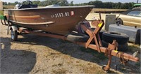 1976 SeaNymph 16ft aluminum boat with a 25Hp
