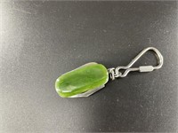 Small Kobuk jade pocket knife on key chain with sm