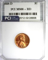 1958-D Cent PCI MS-66+RD