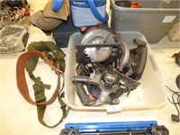 ASSORTED TOOLS & MILITARY BELT