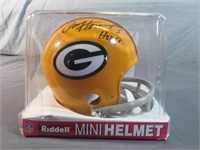 Mini Paul Hornung Signed Packer Helmet w/COA