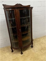 Antique Oak China Cabinet