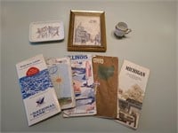 Vintage Fort Wayne Souvenirs maps & more. Nook
