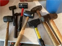 Bucket of hammers and mallets