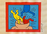 Keith Haring US Mixed Media Tony Shafrazi COA