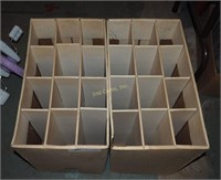 Two 12 Slot Cardboard Baseball Boxes Storage
