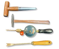 4 Mixed Vintage Hand Tools