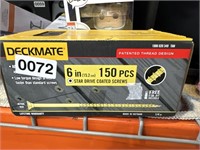 DECKMATE STAR DRIVE COATED SCREWS RETAIL $30