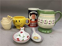 Measuring Cups, Smily Mug, & More