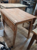 Wood table dropped down sides see below