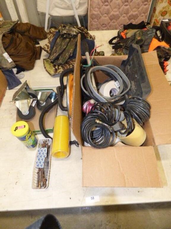 CASTERS, MAIR HOSES, DRILL BITS, INTERCOMS