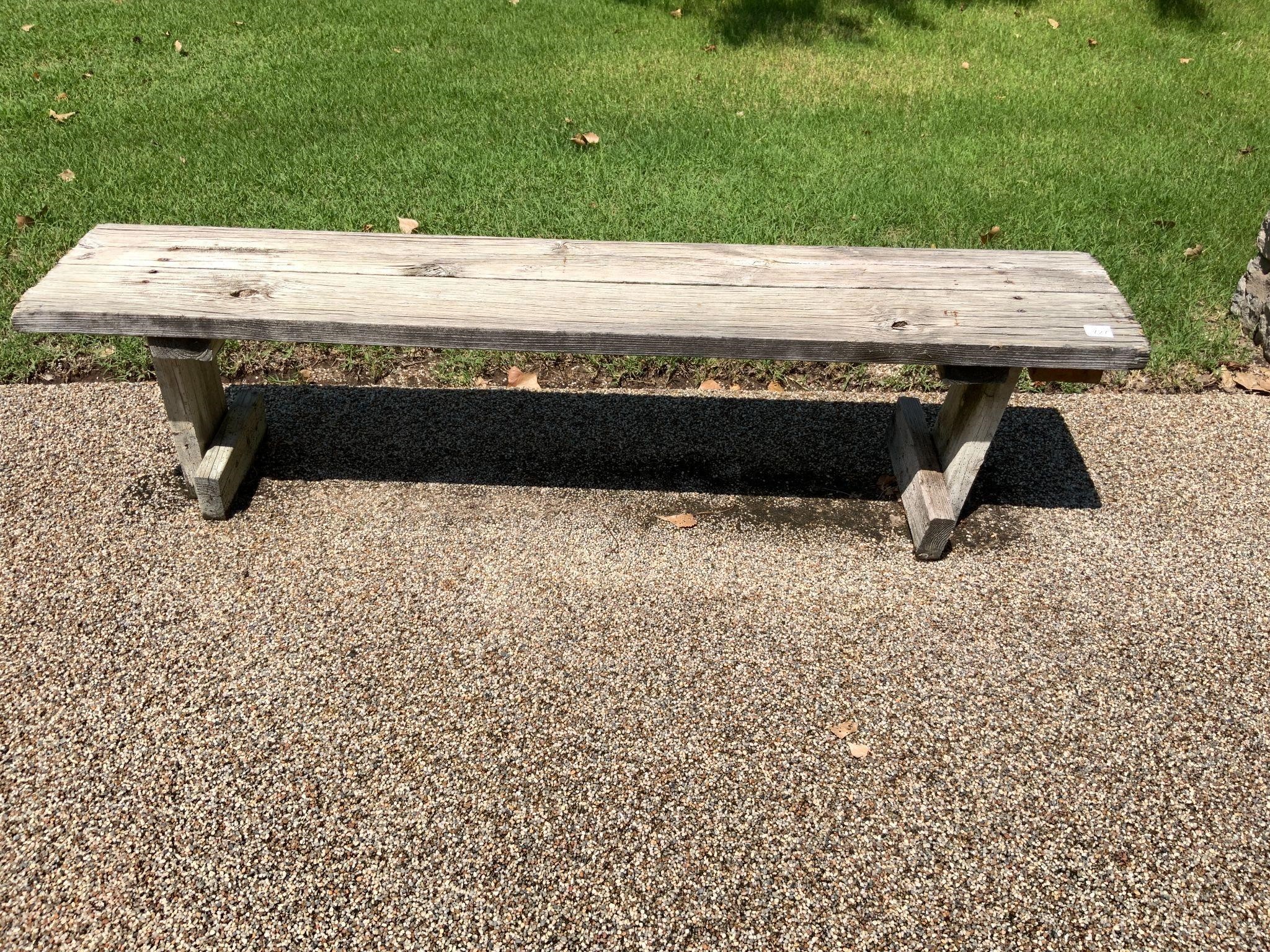 Outdoor Wooden Bench