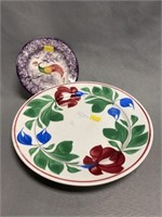 Adam's Rose and Contemporary Spatterware Plates