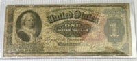1886 US One Silver Dollar Portrait of Martha