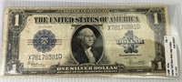 1923 Blue Seal One Dollar Silver Certificate