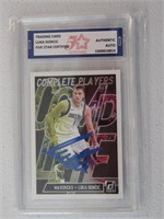 LUKA DONCIC AUTHENTIC AUTO TRADING CARD