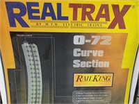 RealTrax by MTH 4 pcs O-72 Curve sections New