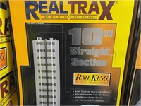 RealTrax by MTH 4 pcs 10" Straight sections New
