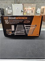 gearwrench ratcheting wrench set (display)