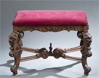 Victorian carved stool. c.1915