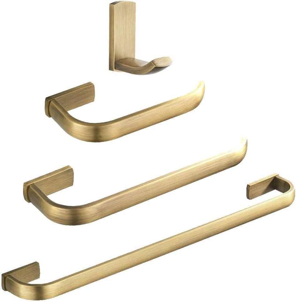 WINCASE Brass Bath Set  Holder & Hook