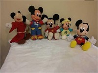 (5) Mickey Stuffed Animals