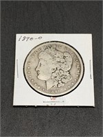 1890 O Morgan Silver Dollar