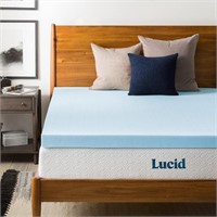 Lucid 3 Inch Mattress Topper Full - Gel Infused