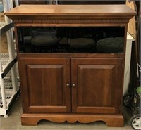 Media Cabinet with Smoky Glass Doors