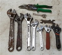 8 Cresent Wrenches & More