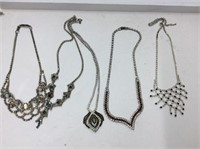 Necklaces Clear/ Coloured Stones X 5