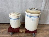 Vintage Garden City 6 & 12 Gallon Stoneware