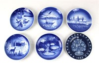 6 - 1983-87 Desiree & Dansk Blue Collect. Plates