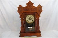 Seth Thomas Oak Gingerbread Kitchen Clock With