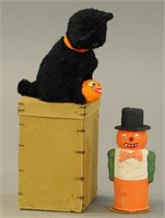 VEGETABLE MAN CANDY CONTAINER & MECHANICAL CAT