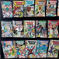 (24) 1980’s The Marvel Saga Comic Books #1-24