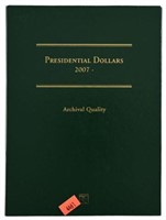 2007 Presidential $1 Binder with 12 Dollar coins