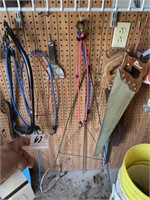 Saws and Misc on Peg Board