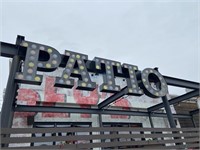 LARGE OUTDOOR 'PATIO' SIGN