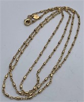 Sterling Silver Gold Tone Necklace