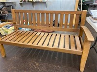 Wooden bench