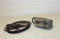 2 Antique Pulleys