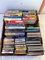 Assorted Cassettes, CDS, DVDs, & VHS