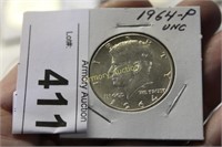 1964 P SILVER KENNEDY HALF DOLLAR