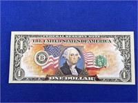 United States $1 Colourized Bill