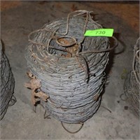 PARTIAL ROLL OF BARBED WIRE