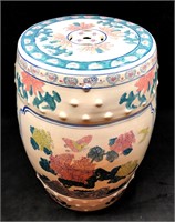 Vintage Asian Chinoiseries Porcelain Garden Stool