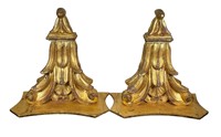 Pair of Italian Gold Gilt Sconce Shelves